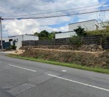 Mur en pierres sèches (granit) + brande de bruyère