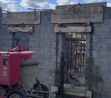Coulage et coffrage des linteaux du RDC 9/09/2025