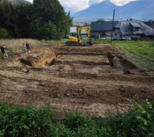 Ça y est terrassement de la maison terminé