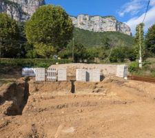 Livraison du matériel pour les fondations