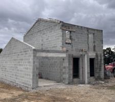 Pignon et linteaux du R§+1 - 23/09/2025