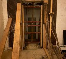 Coffrage ouverture mur intérieur