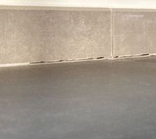 Affaissement carrelage