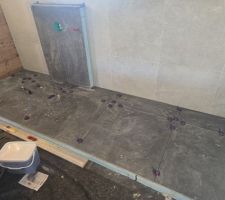 Carrelage de l'estrade