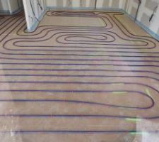 Isolant + réseau PER BAO pour plancher chauffant