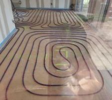 Isolant + réseau PER BAO pour plancher chauffant