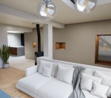 Mod&eacute;lisation am&eacute;nagement - Entr&eacute;e/Salon