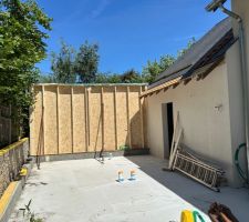 Début de l'ossature