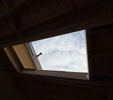 Ouverture pour la verrière Velux