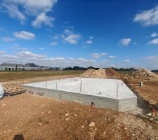 Fondations en séchage et compteur d'eau posés pour cette fin de semaine !