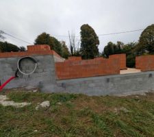 Montage des murs du RDC