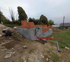 Montage des murs du RDC