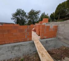 Montage des murs du RDC