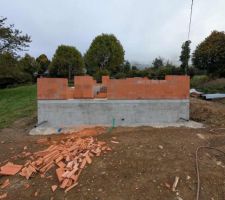 Montage des murs du RDC