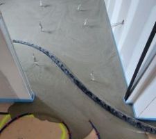 Chape du plancher chauffant