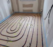 Chape du plancher chauffant