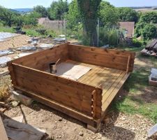 Installation de l'abri de jardin