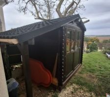 Installation de l'abri de jardin
