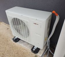 Pose de la PAC / groupe extérieur