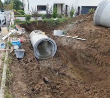 Pose de la cuve de r&eacute;tention