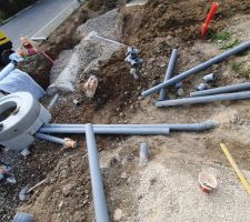 Pose de la noue d'infiltration