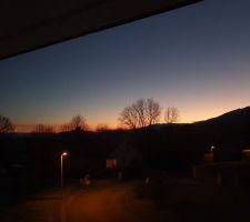 Coucher de soleil sur le Jura