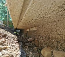 Coulage de l'appui de la baie vitrée