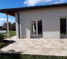 Pose sur plots terminée