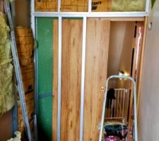 Galandage de la porte de sdb