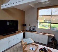 Nouvelle inspiration pour le salon....en cours....