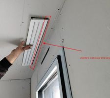 Découpe autour des plenums de soufflage trop larges