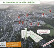 Vue globale des terrains du projet Urbatys