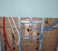 Pose de la robinetterie encastr&eacute;e meuble vasque RDC