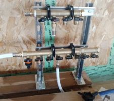 Collecteur monté à l'arrache sur une palette