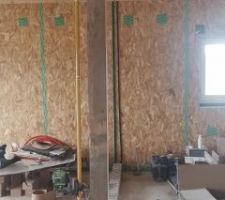 Placement du deuxième poteau