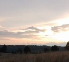 Coucher de soleil en été...