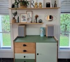 Nouvelle peinture pour notre petit meuble adoré