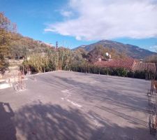 Coulage de la dalle du rez-de-chaussée