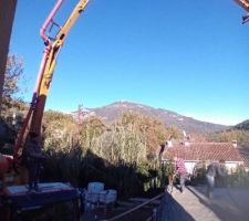 Coulage de la dalle du rez-de-chaussée