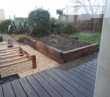 La seconde jardinière préparation en cours