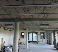 Rail plafond et isolation