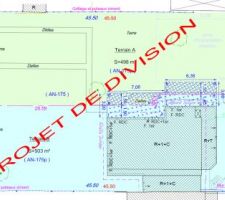 Plan du projet de division (TERRAIN A)