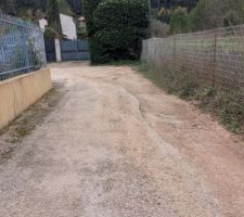 &Eacute;tat du chemin avant travaux, vue de l'ensemble du chemin