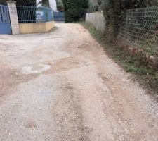 &Eacute;tat du chemin avant travaux, vue de l'ensemble du chemin