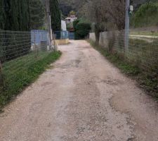 &Eacute;tat du chemin avant travaux, vue de l'ensemble du chemin