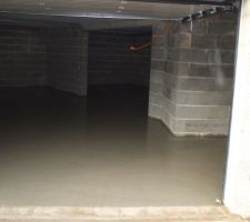 Une belle chape avec fibre acier .....