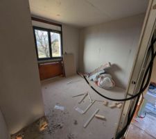 Cloison des chambres