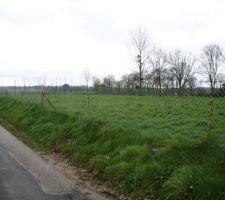 Le terrain avant le d&eacute;but des travaux.