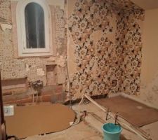 Murs très irréguliers suite décollage du carrelage