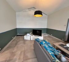 Travaux dans la pièce de vie